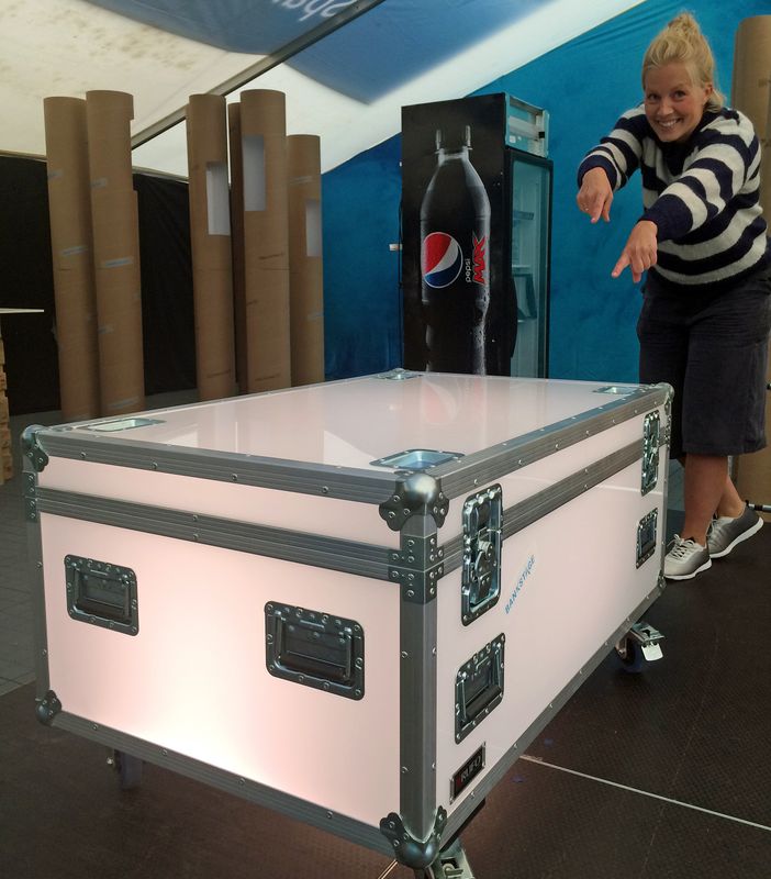 Flightcase i plexiglass