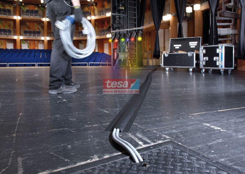 Tesa 4611 Tunneltape 150 mm Sort